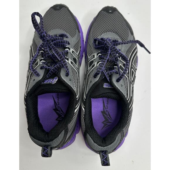 ASICS Gel Kahana 6 TITANIUM/BLACK/ELECTRIC PURPLE F911013 Size 7 With Box - Picture 6 of 9